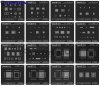 FULL PACKAGE of 16 X QianLi ToolPlus 3D Black Stencils For iPhone Chip Reballing