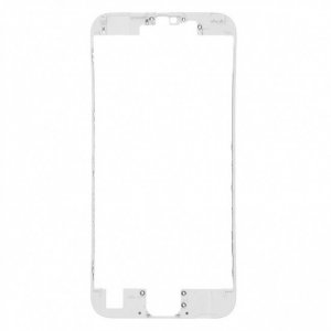 Front frame with glue - White for iPhone 6S