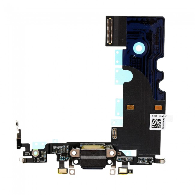 Dock connector and headphone jack flex cable - Black for iPhone 8