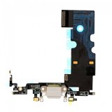Dock connector and headphone jack flex cable - White for iPhone 8