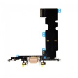 Dock connector and headphone jack flex cable - Gold for iPhone 8 Plus