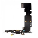Dock connector and headphone jack flex cable - Black for iPhone 8 Plus