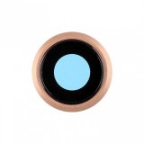 Rear camera holder with lens - Gold for iPhone 8