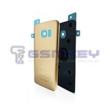 Back Glass Cover Battery Door Replacement for Samsung Galaxy S7 Edge G935 - Gold Color
