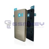 Back Glass Cover Battery Door Replacement for Samsung Galaxy S7 Edge G935 - Silver Color