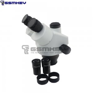 SZM7045-STL2 DOUBLE-ARM BOOM TRINOCULAR STEREO ZOOM INDUSTRIAL MICROSCOPE WITH LED LIGHTS