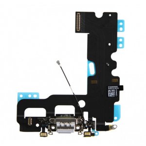 Dock connector and headphone jack flex cable - Light Gray for iPhone 7