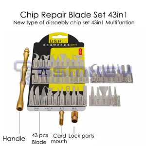 Chip Repair Blade Set 43in1 disassembly Chip Set Titanium Alloy Handle